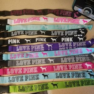 Pink landyards